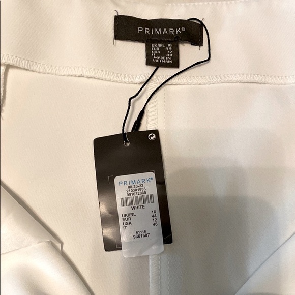 Primark Women’s White Trousers with Lightweight Fabric and Tailored Silhouette - Picture 4 of 10
